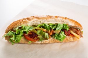 Sandwich préparé et servi par compagnies aériennes