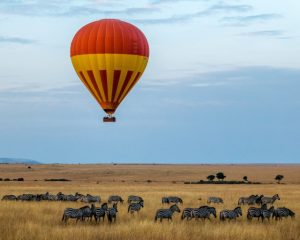 Safari en Afrique en montgolfière